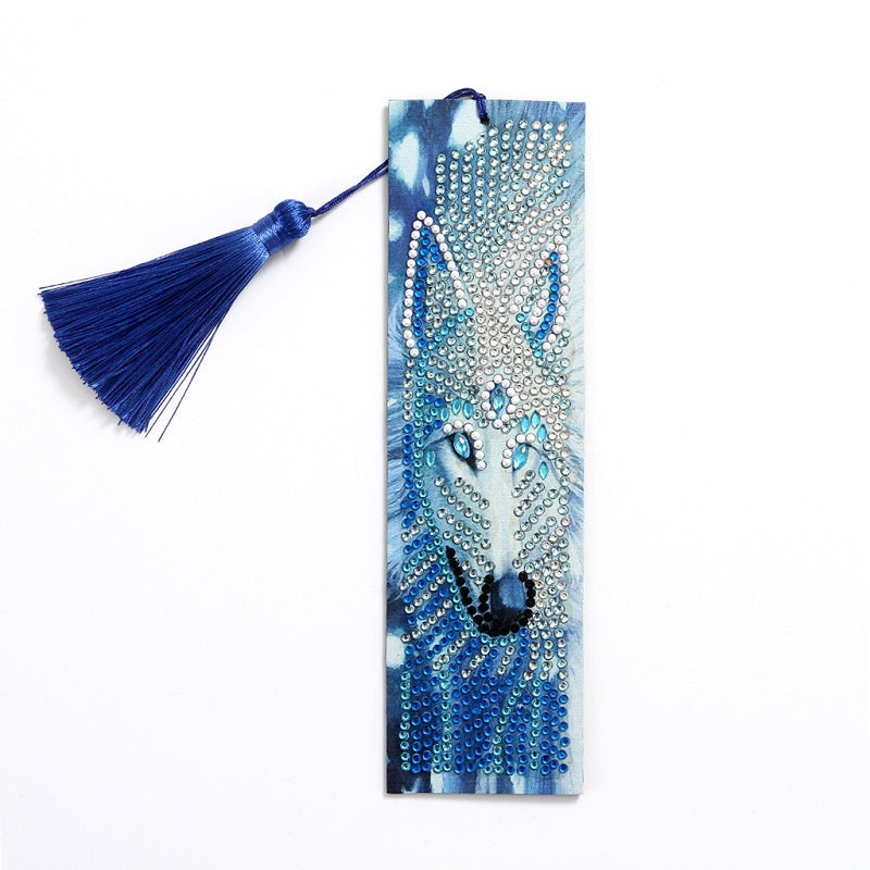Nouveau marque-page transfrontalier 5d pour peinture diamant, marque-page à faire soi-même avec pendentif