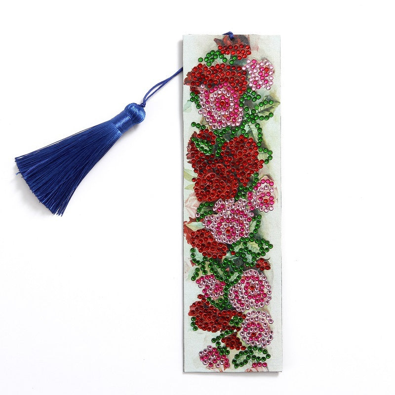 Nouveau marque-page transfrontalier 5d pour peinture diamant, marque-page à faire soi-même avec pendentif