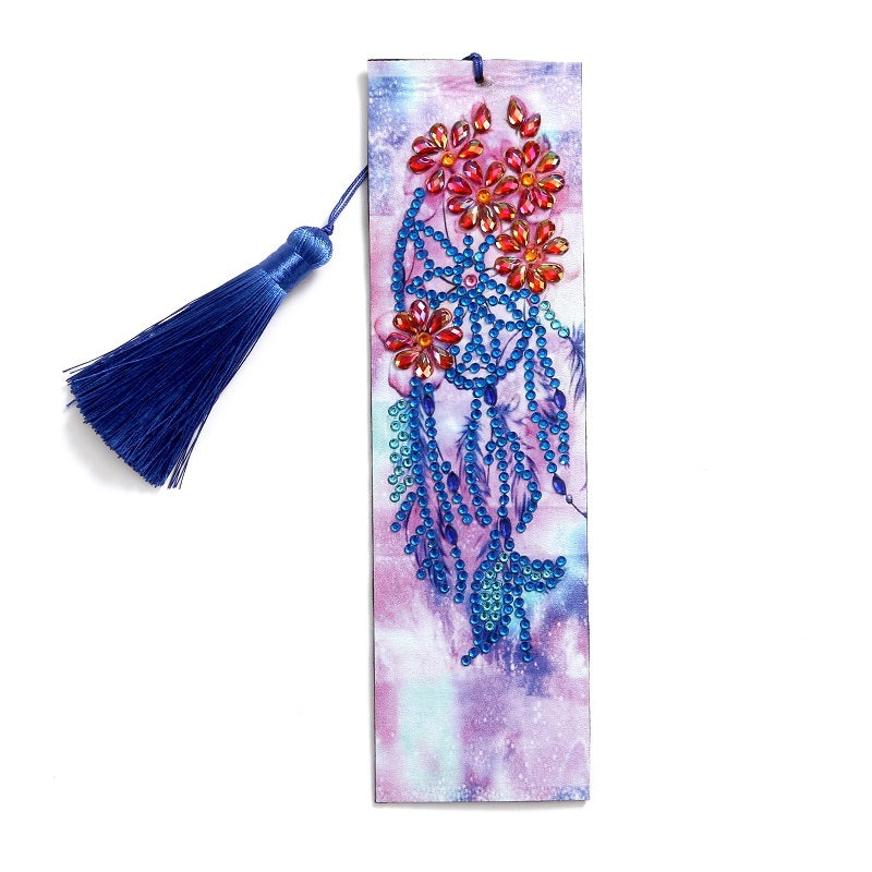 Nouveau marque-page transfrontalier 5d pour peinture diamant, marque-page à faire soi-même avec pendentif
