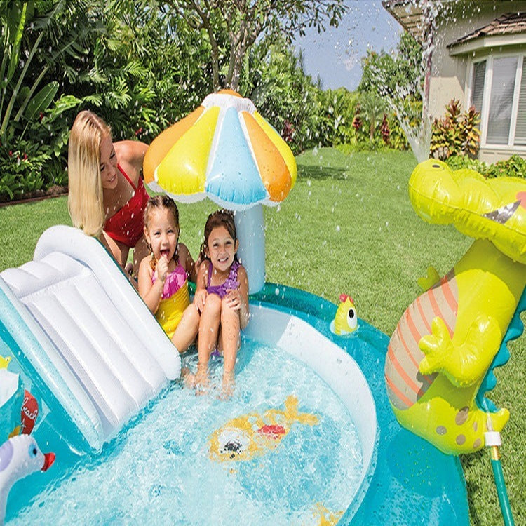 Tobogán Chorro de agua Parque Piscina Piscina de juegos para niños