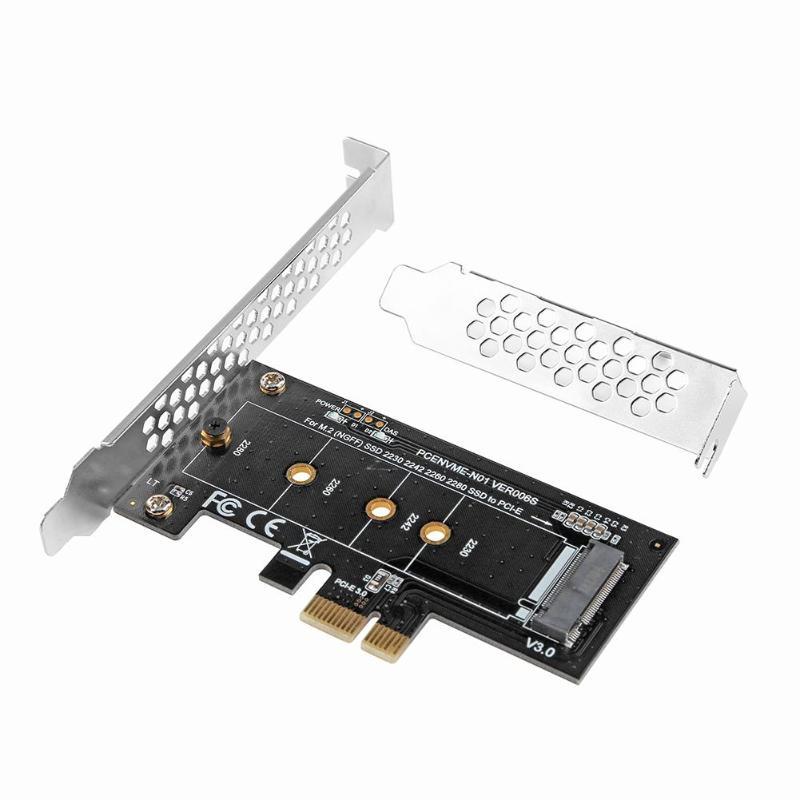 M2 a PCI-E 1X PCI-E a M.2 Disco Duro Tarjeta adaptadora NVME Disco Duro SSD Lector de Tarjetas 1X Tarjeta de Prueba