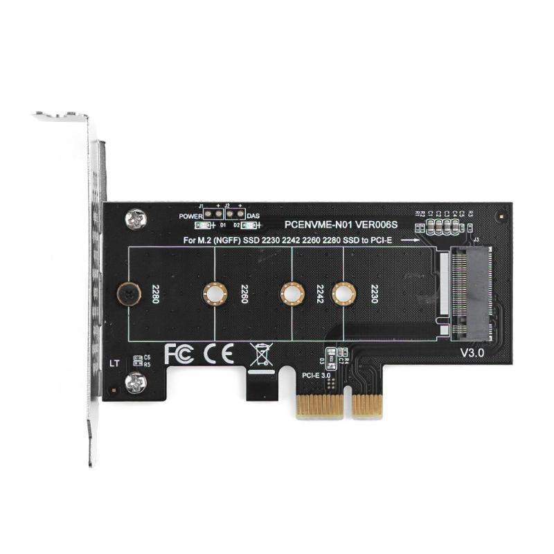M2 a PCI-E 1X PCI-E a M.2 Disco Duro Tarjeta adaptadora NVME Disco Duro SSD Lector de Tarjetas 1X Tarjeta de Prueba