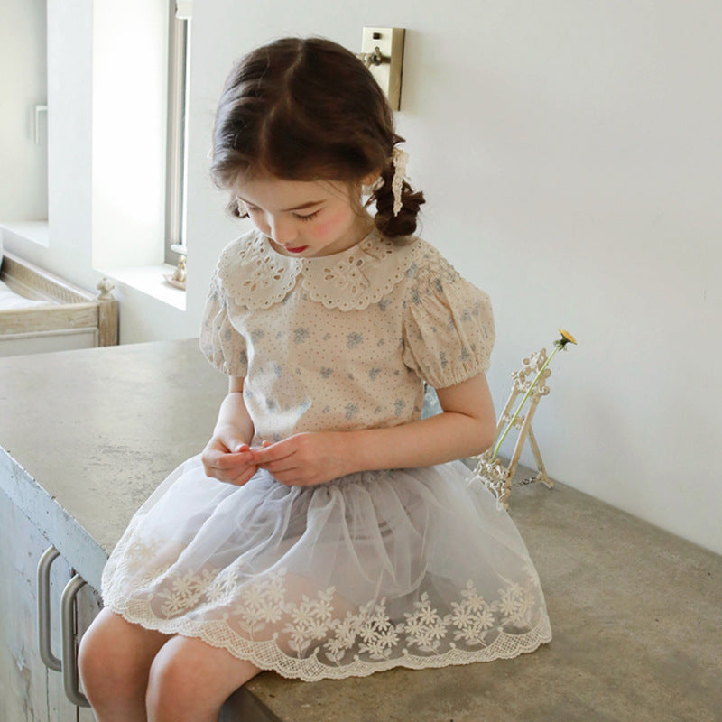 Ropa para niños coreanos Faldas de gasa lindas para niñas