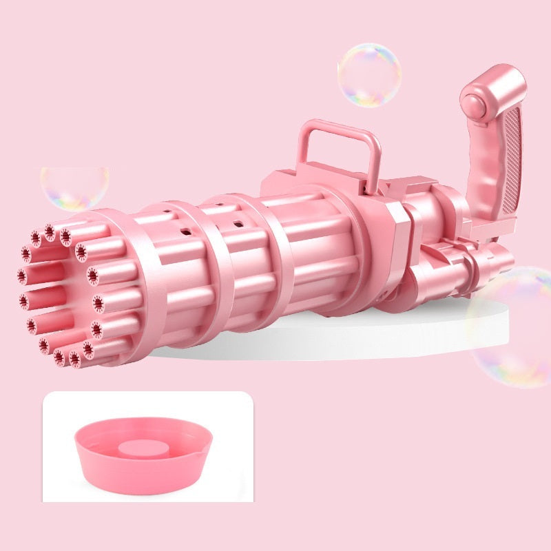 Machine à bulles de fleurs pour enfants, pistolet à bulles Gatling à huit trous, déesse pour enfants
