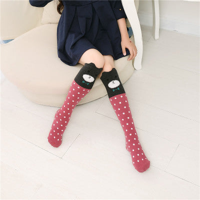 Bas en coton pour fille à la mode et mignons