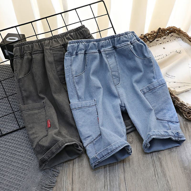 Pantalon d'été fin en coton pour enfants du collège, pantalon ample ample pour enfants