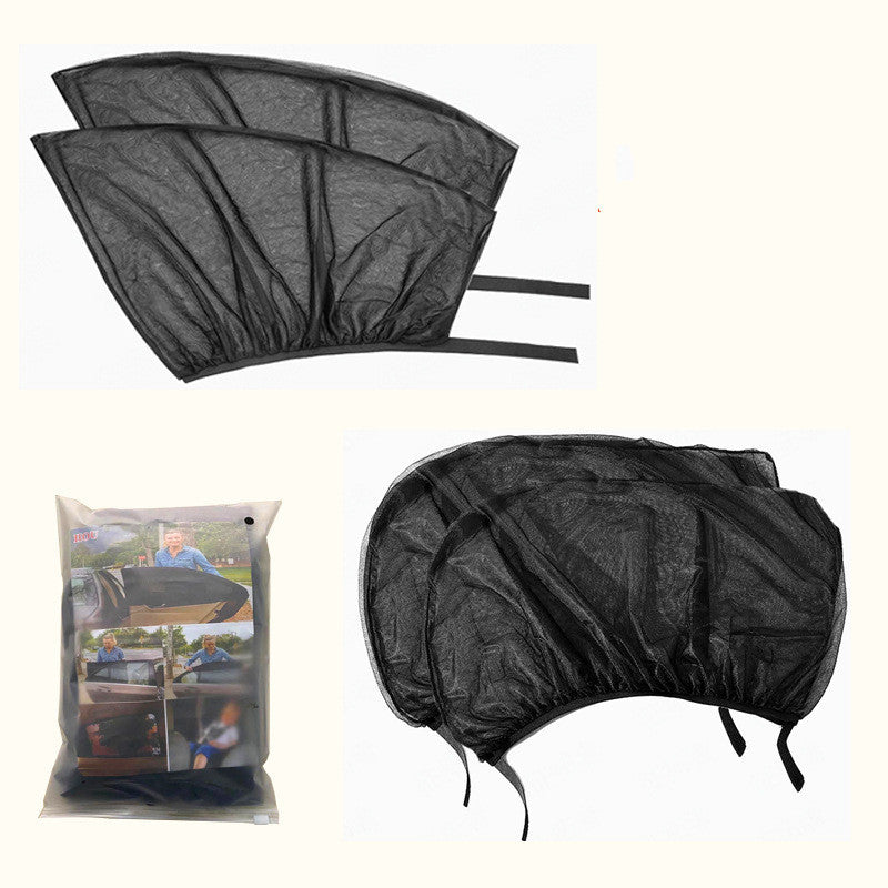 Cubierta de ventana de coche, red de 5 tamaños para ventana delantera y trasera, parasol antimosquitos, cortina de malla