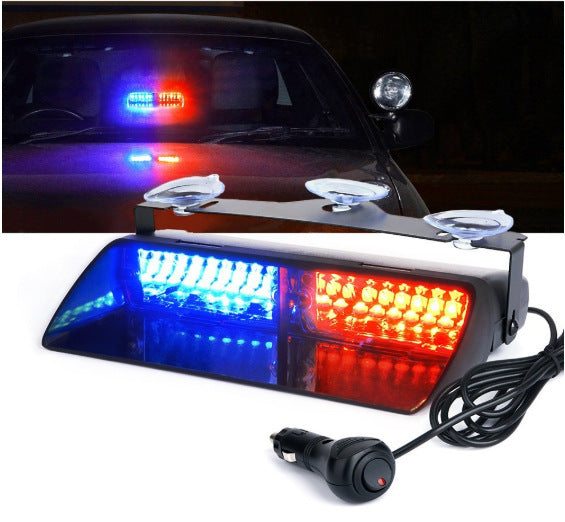 Luz estroboscópica de 16 LED Luz de ventosa Luz estroboscópica Luz de advertencia multicolor