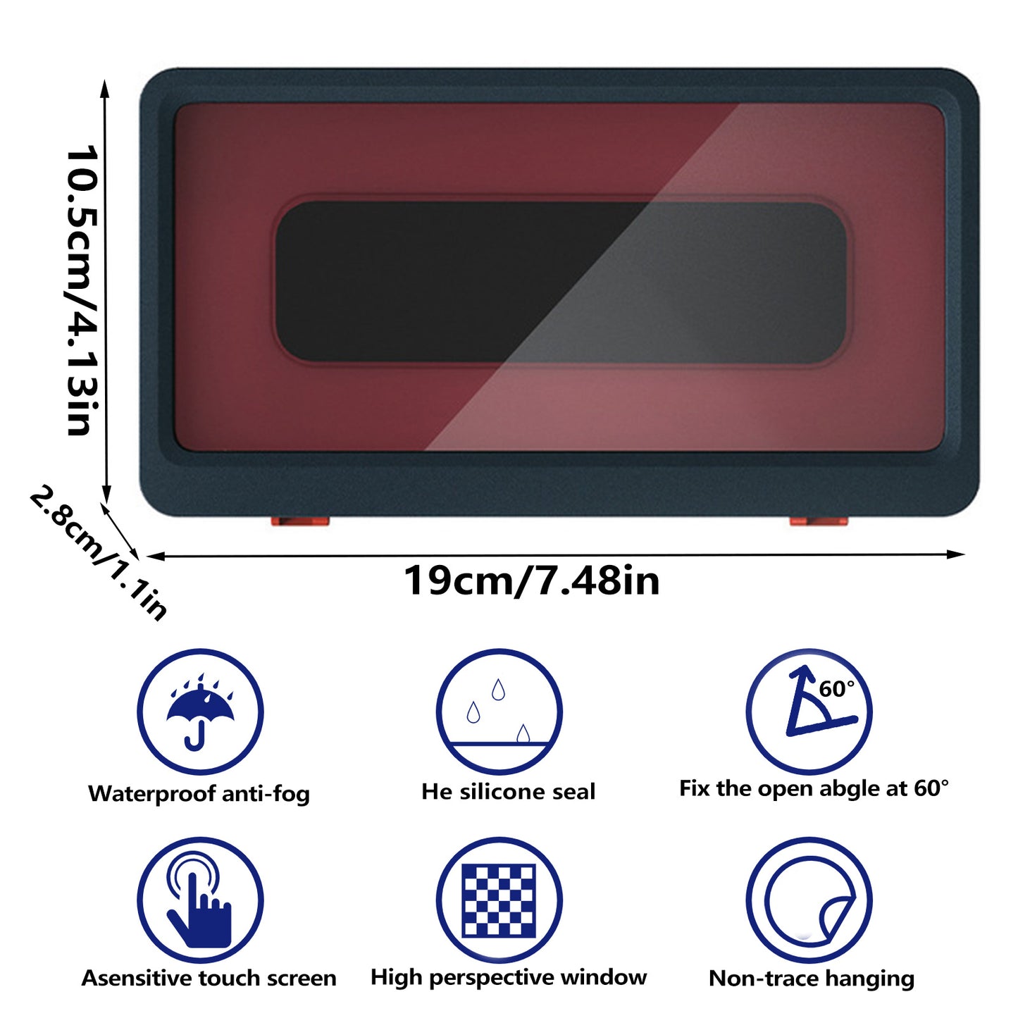 Support de téléphone portable étanche pour salle de bain