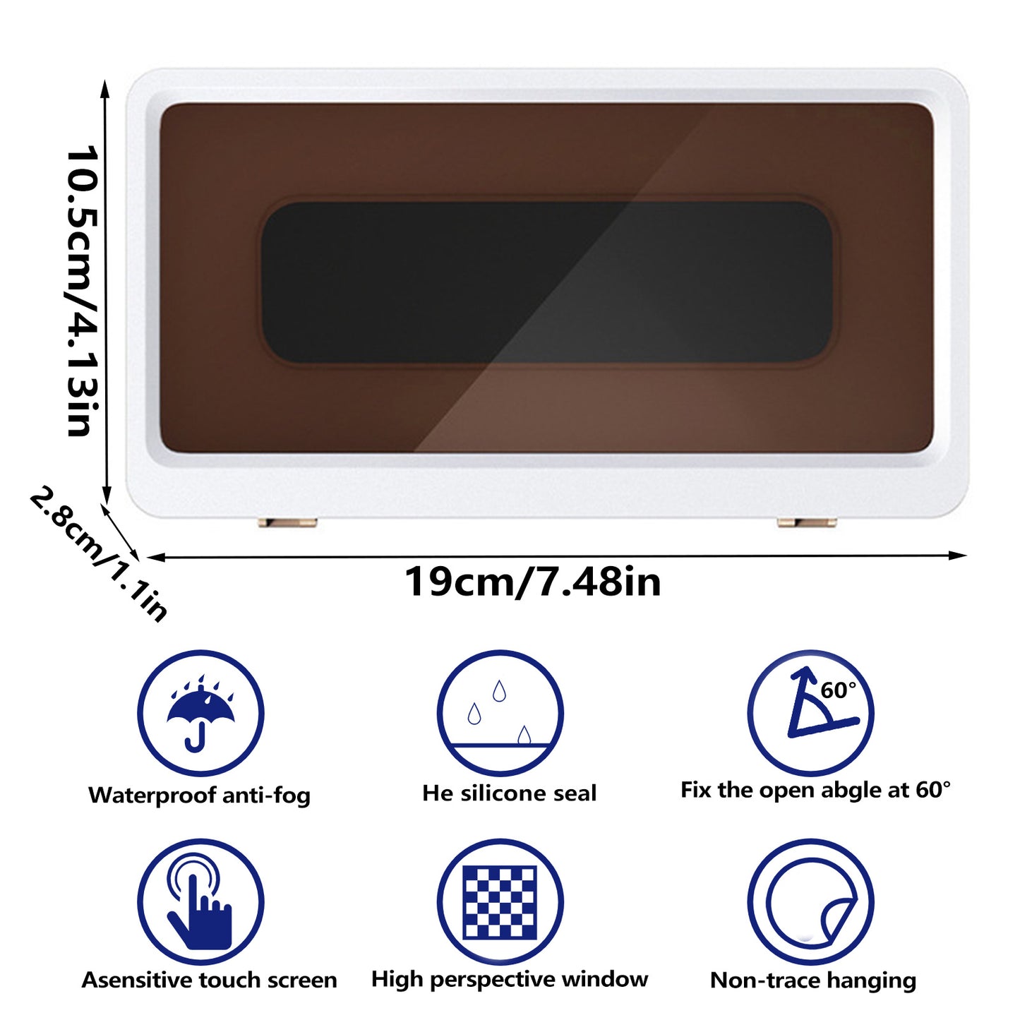 Support de téléphone portable étanche pour salle de bain