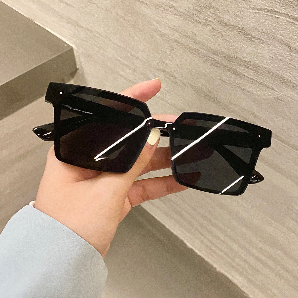 Lunettes de soleil femme Net rouge sauvage visage rond Protection UV lunettes de soleil