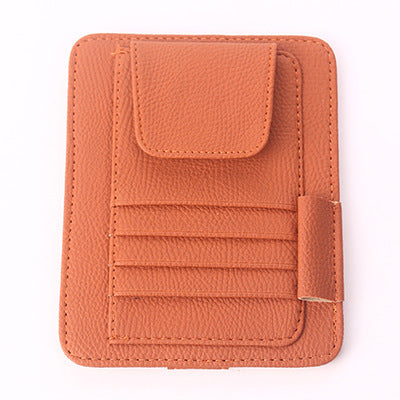 Bolsa de almacenamiento de cuero multifuncional para automóvil