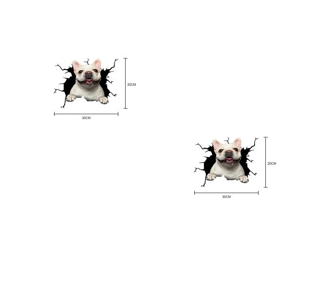 Pegatinas de decoración de mascotas de simulación creativa