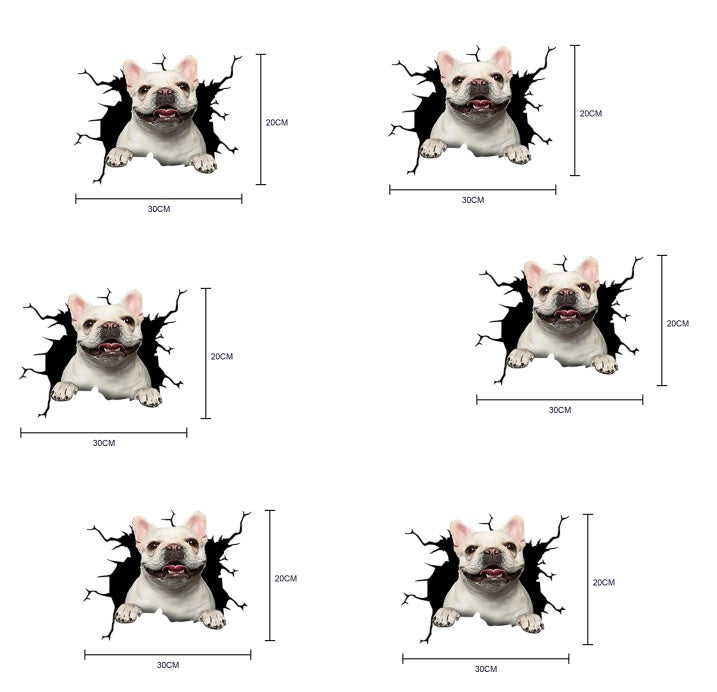 Pegatinas de decoración de mascotas de simulación creativa