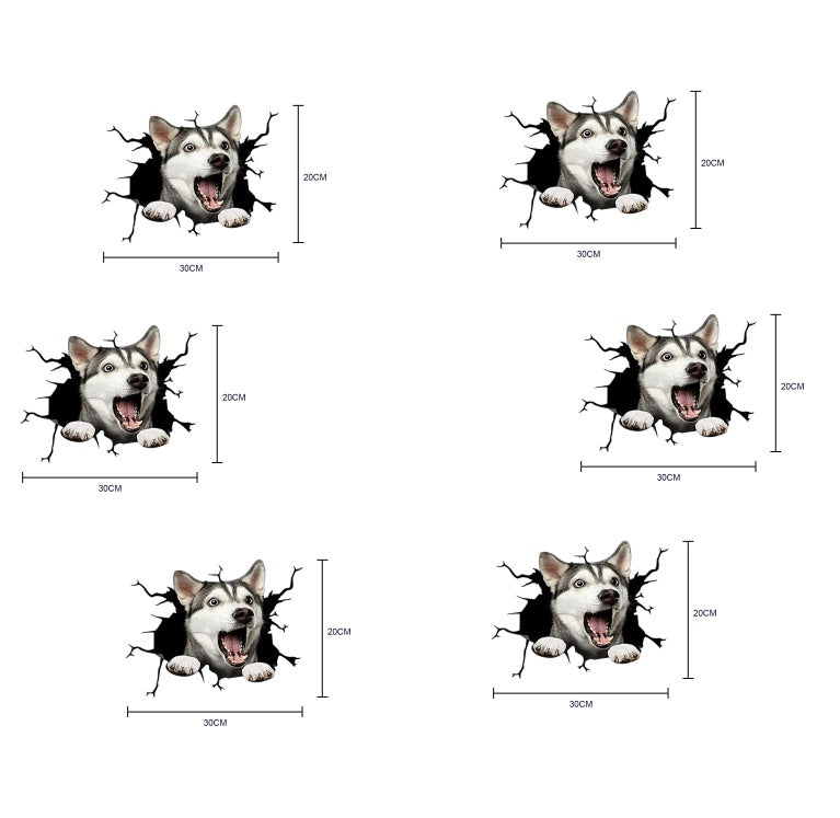 Pegatinas de decoración de mascotas de simulación creativa