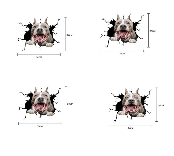 Pegatinas de decoración de mascotas de simulación creativa