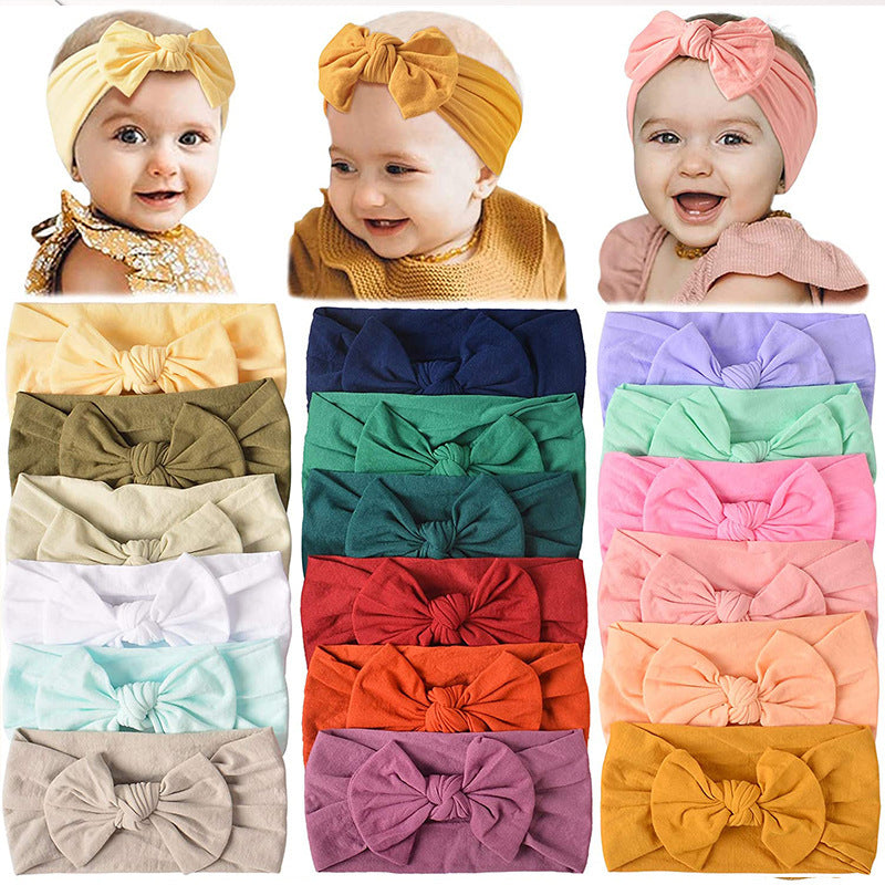 Accessoires pour cheveux de bébé, nœud en nylon, bijoux pour enfants