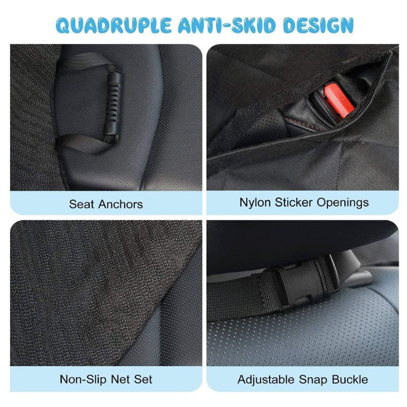 Estera del animal doméstico del coche Borde anaranjado Estera del animal doméstico del coche, fabricante impermeable y sucio de la estera del perro personalizado