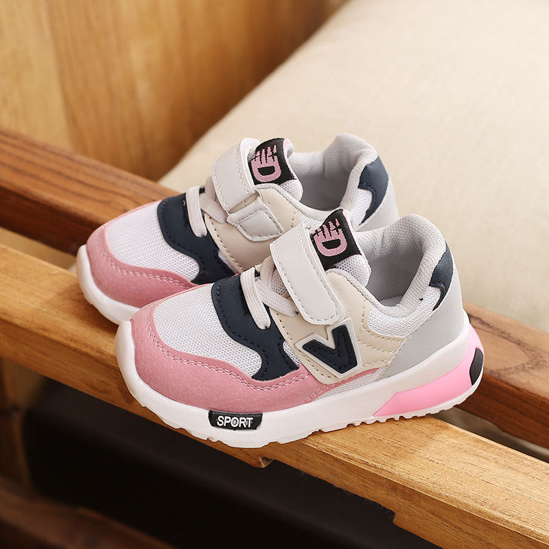 Chaussures de sport pour enfants de printemps et d'automne, chaussures en filet, chaussures de course