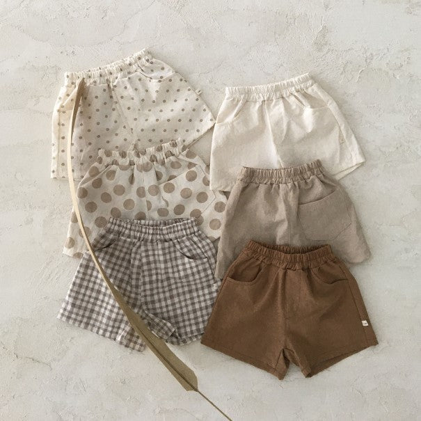 Vêtements d'été pour bébé, short décontracté en coton et lin pour bébé, fin et confortable