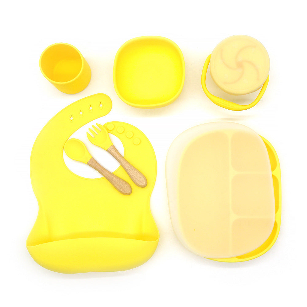 Bol pour enfants, assiette à dîner, cuillère fourchette Anti-chute, tasse de collation, ensemble de vaisselle d'alimentation