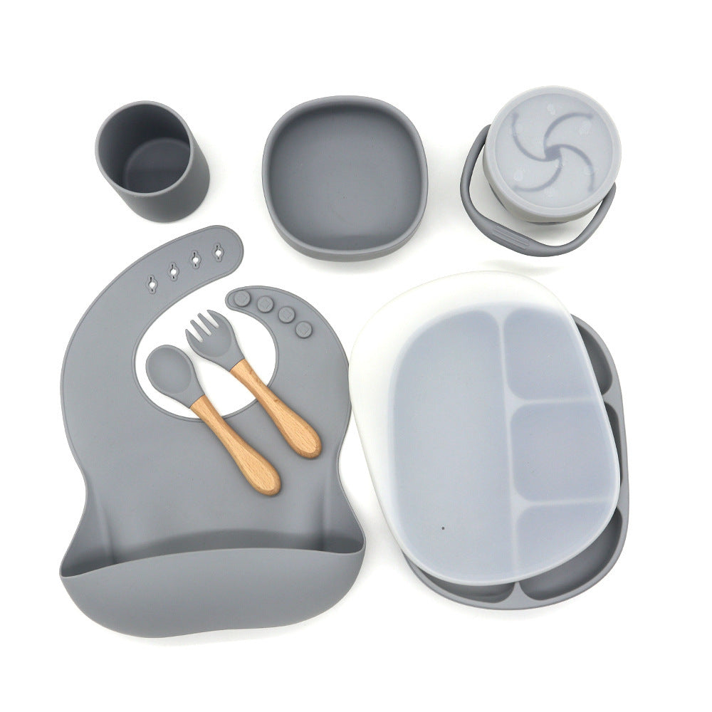 Bol pour enfants, assiette à dîner, cuillère fourchette Anti-chute, tasse de collation, ensemble de vaisselle d'alimentation