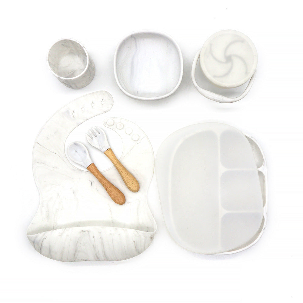 Bol pour enfants, assiette à dîner, cuillère fourchette Anti-chute, tasse de collation, ensemble de vaisselle d'alimentation