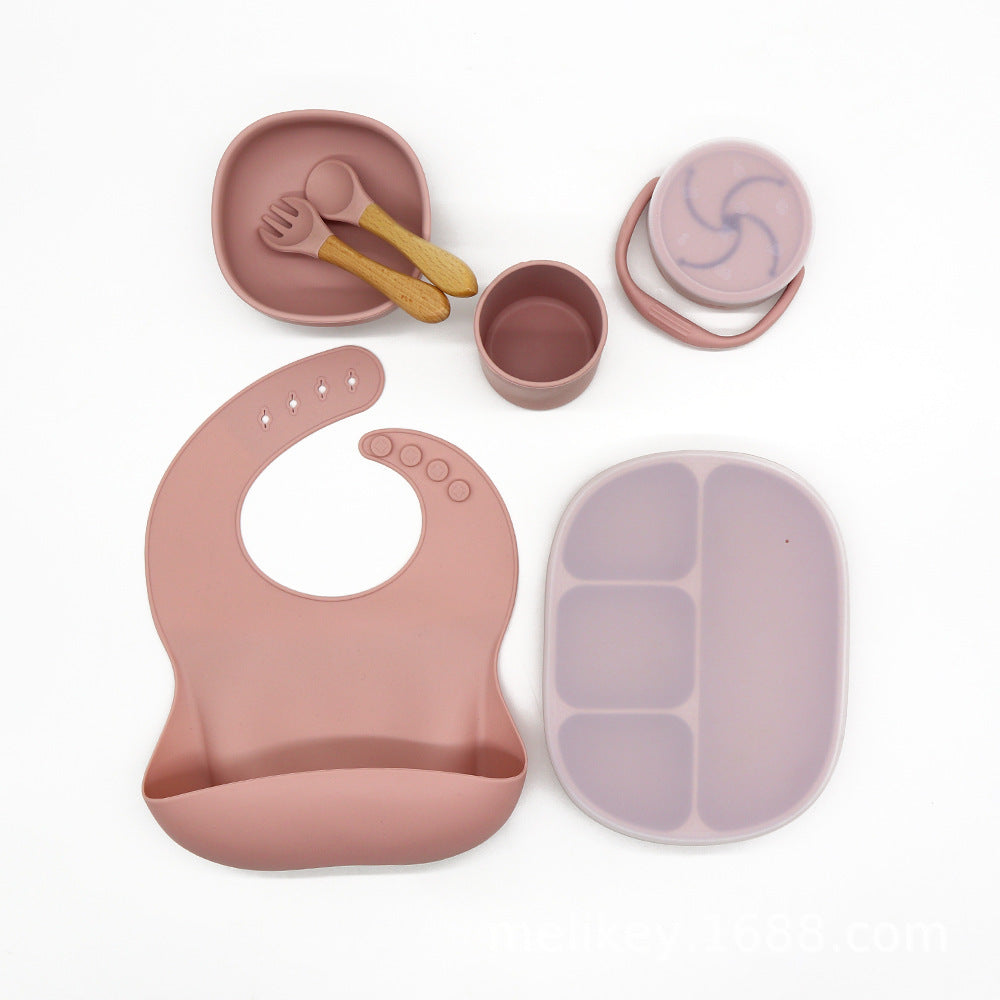 Bol pour enfants, assiette à dîner, cuillère fourchette Anti-chute, tasse de collation, ensemble de vaisselle d'alimentation