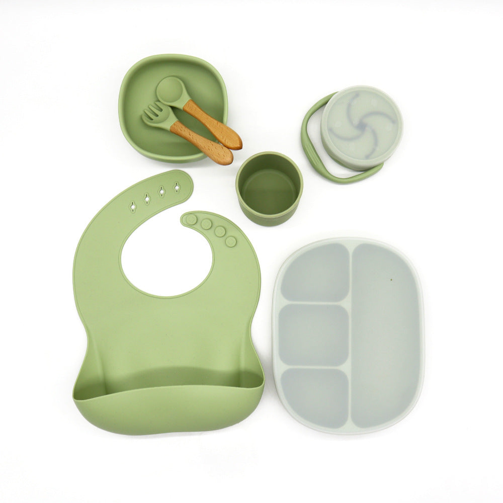 Bol pour enfants, assiette à dîner, cuillère fourchette Anti-chute, tasse de collation, ensemble de vaisselle d'alimentation