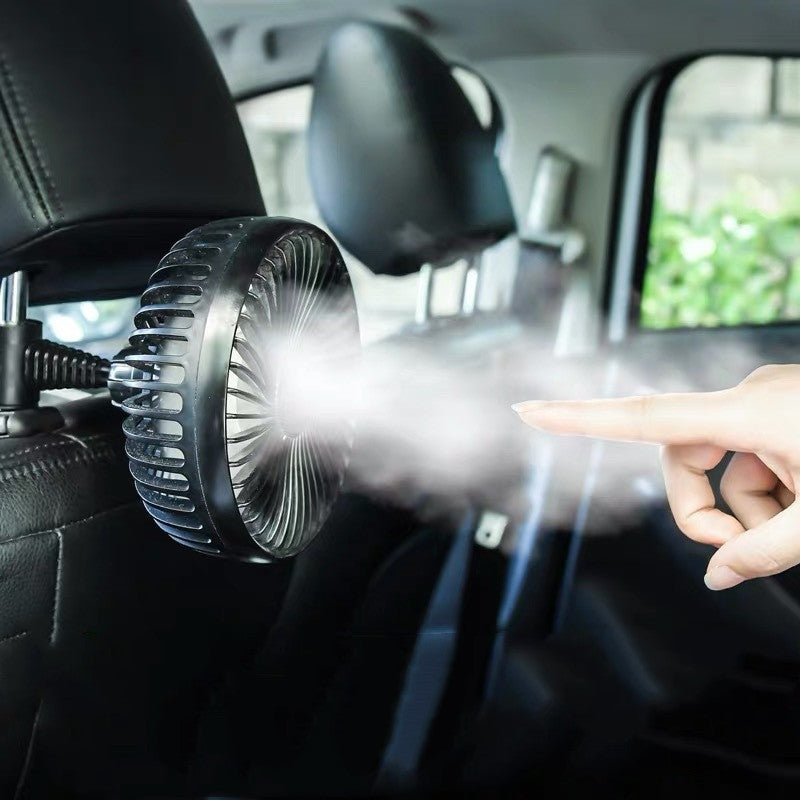 Mini ventilador eléctrico creativo para coche de un solo cabezal de uso General para coche familiar
