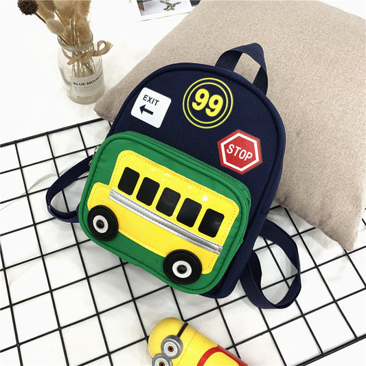 Heopono Sac à dos d'école durable pour petits enfants, petits garçons et filles, dessin animé mignon, mini sac à dos amusant pour la rentrée scolaire pour enfants