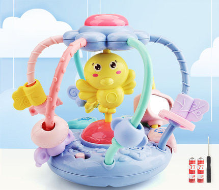 Hochet pour bébé, jouet de dentition, jouet lumineux d'entraînement à la poignée pour bébé