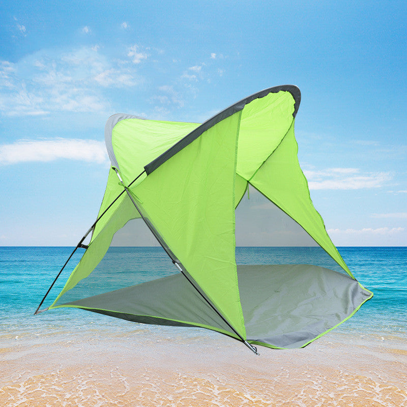 Nouveau Tente de plage fournitures de Camping en plein air auvent Camping tente de plage en plein air Double voyage pêche