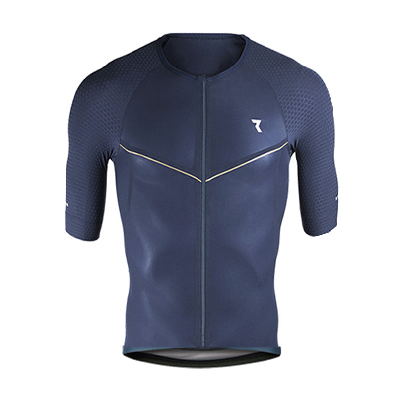 Maillot de cyclisme d'équipe professionnelle, noir, manches courtes, pour hommes, maillot de cyclisme d'été, respirant