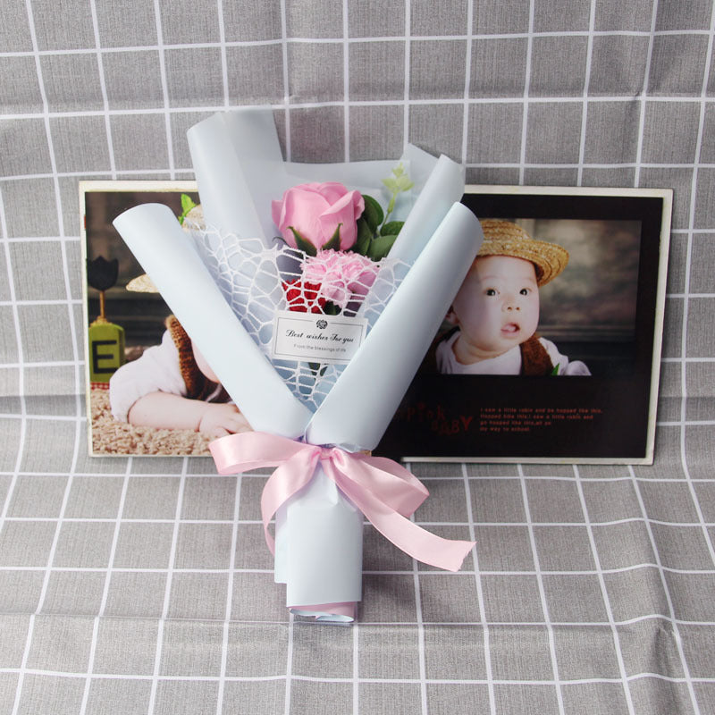 Bouquet de roses œillets, cadeau créatif, cadeau de saint valentin