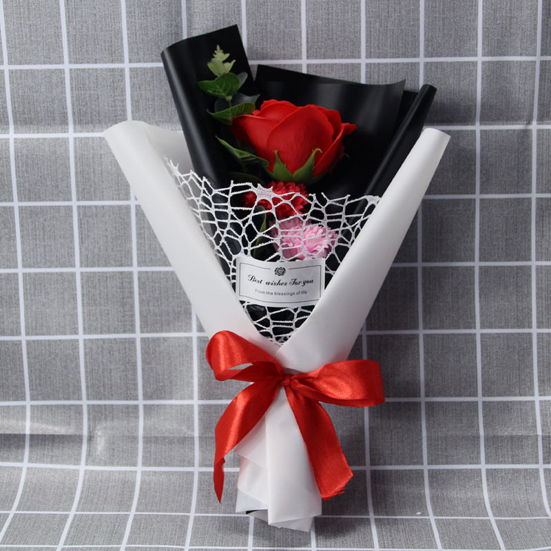 Bouquet de roses œillets, cadeau créatif, cadeau de saint valentin