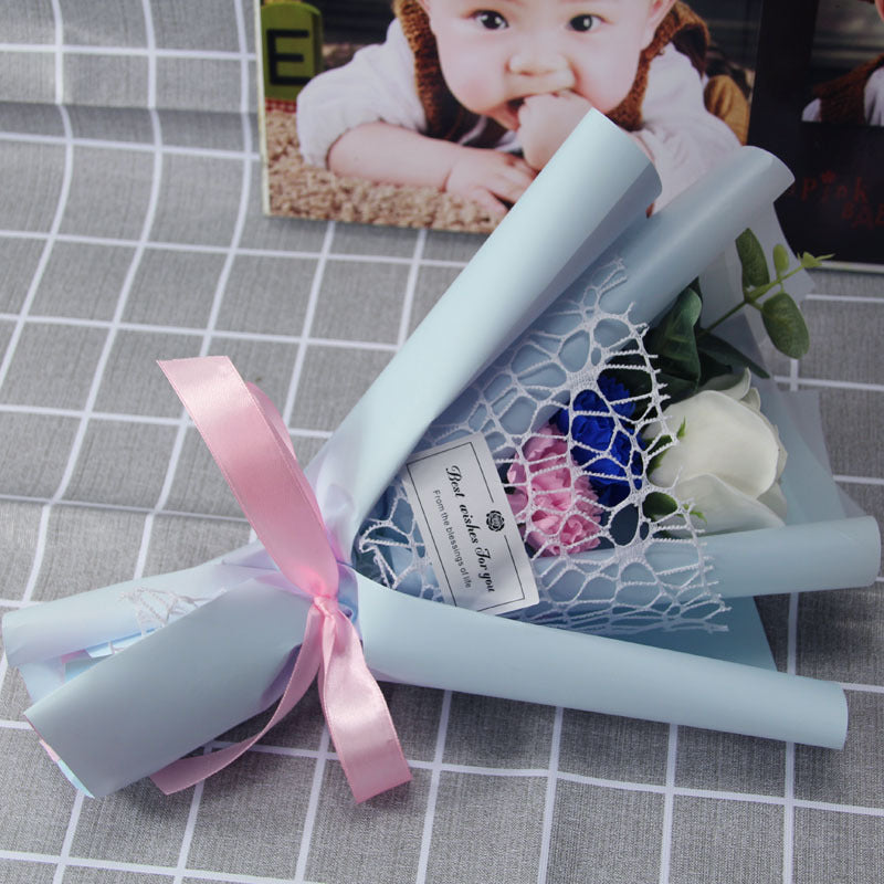 Bouquet de roses œillets, cadeau créatif, cadeau de saint valentin
