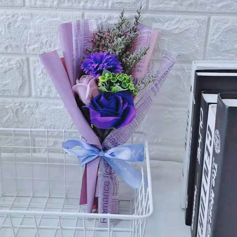 Bouquet de roses œillets, cadeau créatif, cadeau de saint valentin