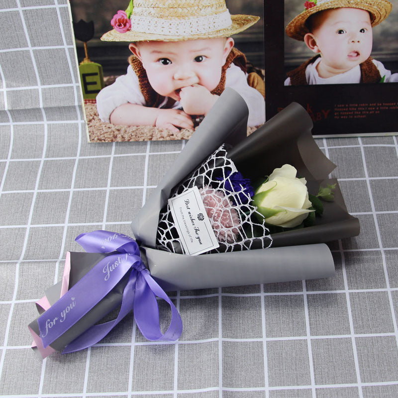 Bouquet de roses œillets, cadeau créatif, cadeau de saint valentin