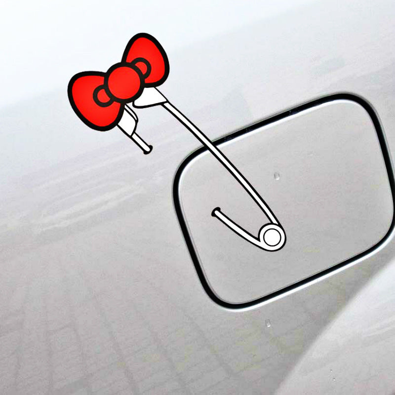 Etiqueta engomada creativa del coche del arco del alfiler