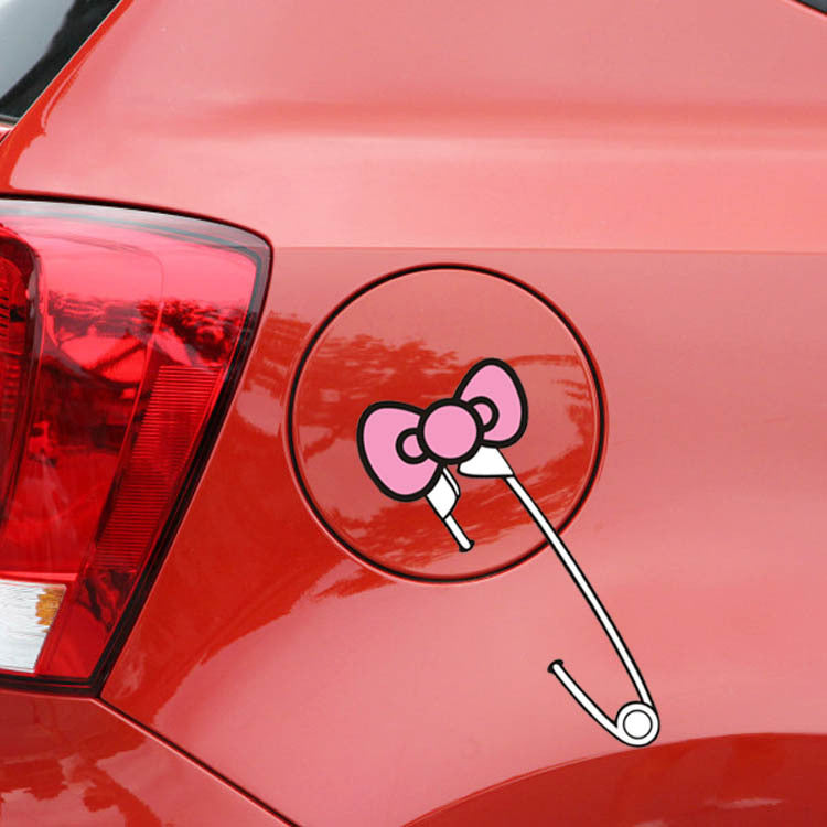 Etiqueta engomada creativa del coche del arco del alfiler