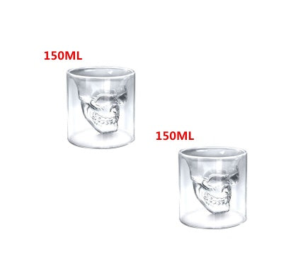 Calavera Calavera Doble Cristal Transparente