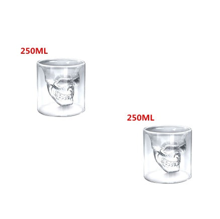 Calavera Calavera Doble Cristal Transparente