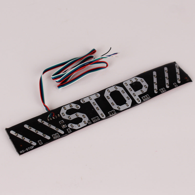 Luz trasera LED modificada WISP para motocicleta, luz de freno