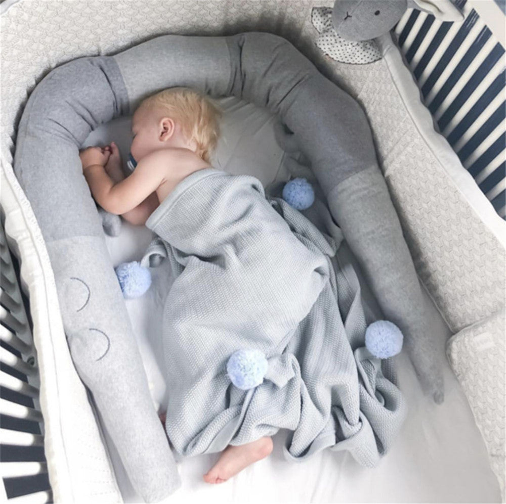 Ropa de cama para bebé, almohada parachoques para cuna de bebé de dibujos animados, cuna infantil, valla para cama para niños, decoración para habitación de bebé, accesorios