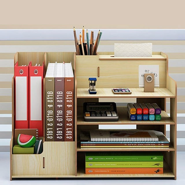 Bibliothèque de dortoir pour étudiants, rangement de papeterie, pompage de mouchoirs