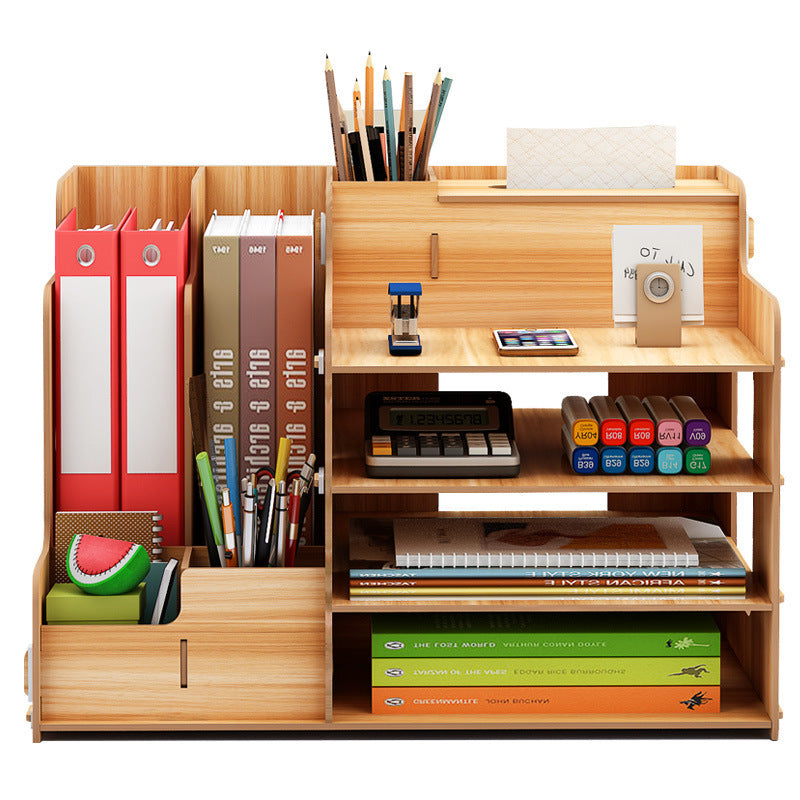Bibliothèque de dortoir pour étudiants, rangement de papeterie, pompage de mouchoirs