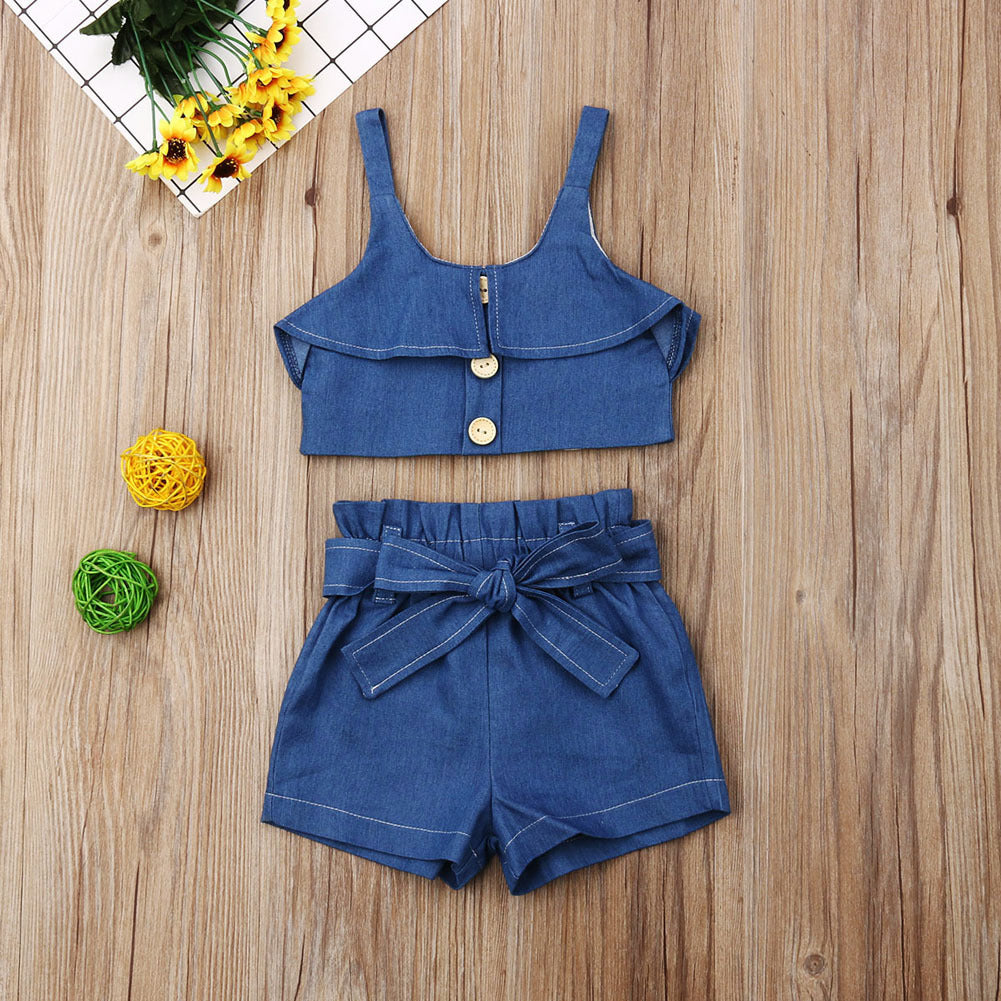 Jupe à bretelles pour filles, vêtements pour enfants