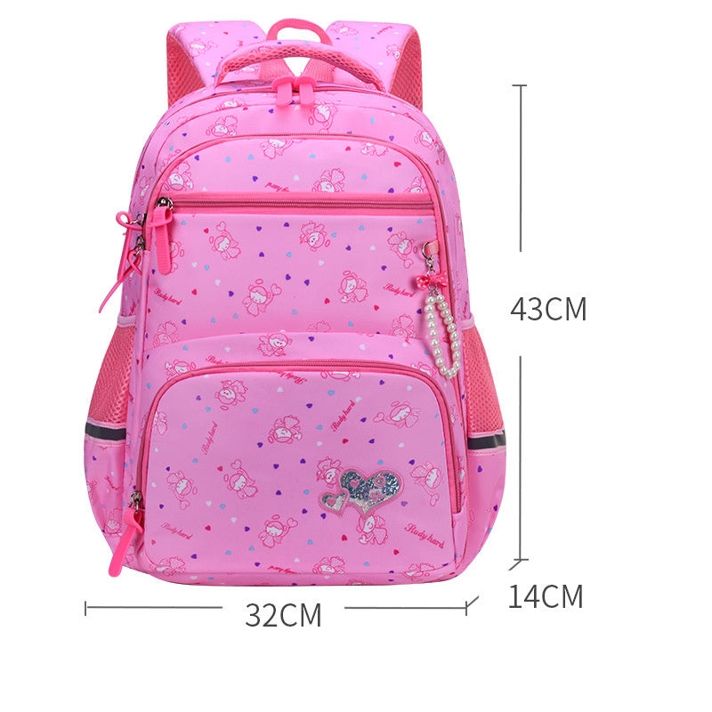 Sac à dos pour enfants de style princesse mignon de dessin animé de mode