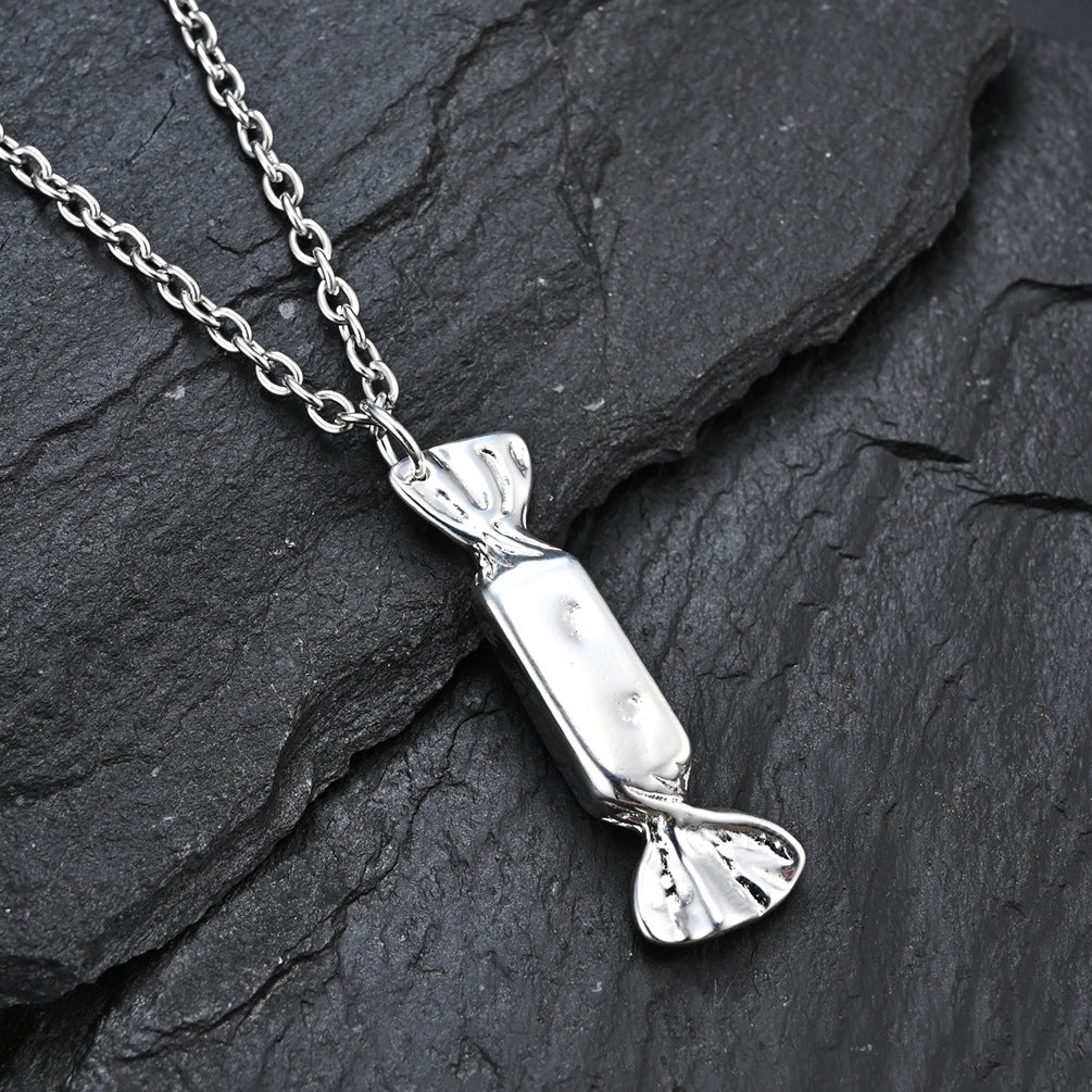 Collar de caramelos con accesorios sencillos y artísticos para jóvenes de estilo japonés